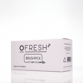 OFresh Brushpick - Interdental Toothpicks & Brushes 2 in 1 for Oral Hygiene & Dental Care – A Box of 1000 pcs individually wrapped Brushpicks, Great Value A$75.90