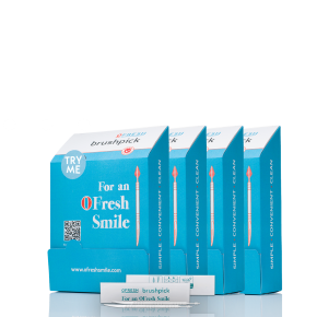 OFresh Brushpick - Interdental Toothpicks & Brushes 2 in 1 for Oral Hygiene & Dental Care – ( Pack of 4 boxes of 100pcs each, total 400pcs, individually wrapped ) Special A$42.90